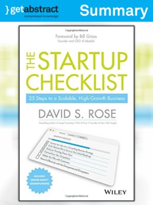 cover image of The Startup Checklist (Summary)
